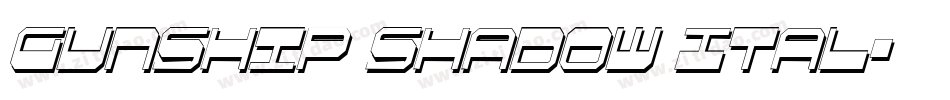 Gunship Shadow Ital字体转换
